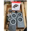 Image 1 : External hard drive and speakers
