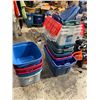 Image 1 : Bins most without lids