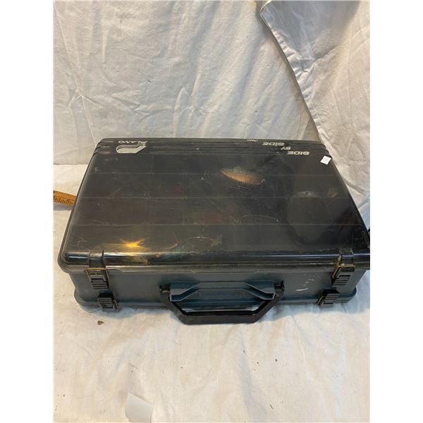 Plano side by side case with fishing lures