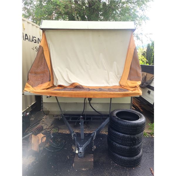 Tent trailer used last year pick up is in Kelowna viewing by  pick up Sunday or Monday only