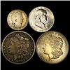 Image 1 : 1879-1952 25C Barber, 50C Franklin, $1 Morgans
