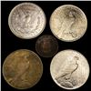 Image 2 : 1865-1935 2C, $1 Peace, $1 Morgan Set of 5 ABOUT