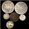 Image 2 : 1828-1941 5C Buffalo, 1C Large Cent, $1 Morgans,