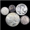 Image 1 : 1832-1926 25C SL, $1 Peace, 5C Liberty Victory,