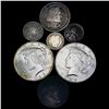 Image 1 : 1800 - 1925 5C Sheild, $1 Peace, 50C Columbian,