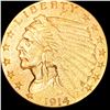 Image 1 : 1914 $2.50 Gold Quarter Eagle CLOSELY