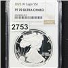 Image 1 : 2022-W Silver Eagle Dollar NGC - PF70 Ultra Cameo