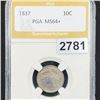 Image 1 : 1837 Capped Bust Dime PGA - MS64+