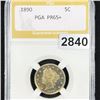 Image 1 : 1890 Liberty Victory Nickel NGC - PR65+