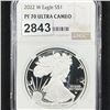 Image 1 : 2022-W Silver Eagle Dollar NGC - PF70 Ultra Cameo