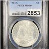 Image 1 : 1904-O Morgan Silver Dollar PCGS - MS64+