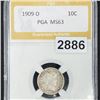Image 1 : 1909-D Barber Dime PGA - MS63