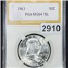 Image 1 : 1963 Franklin Half Dollar PGA - MS64FBL