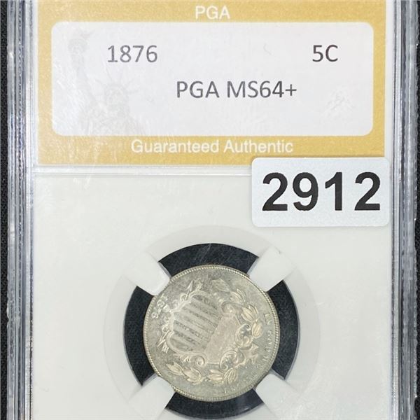1876 Shield Nickel PGA - MS64+