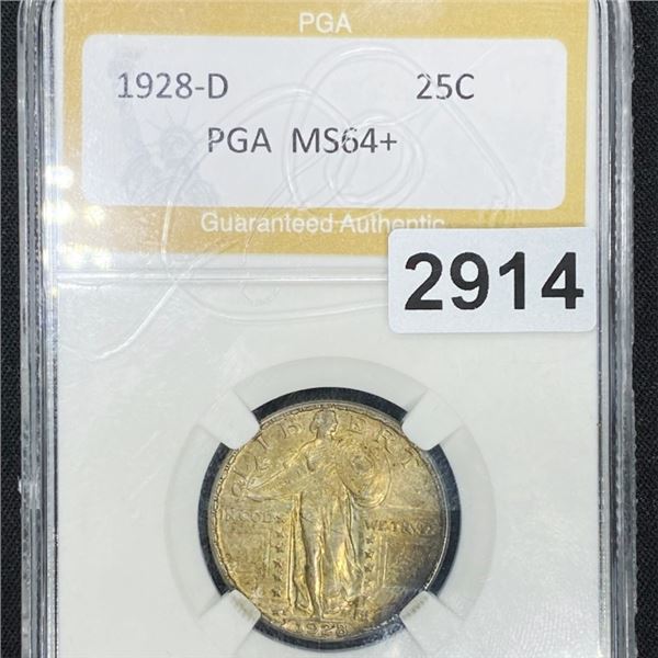 1928-D Standing Liberty Quarter PGA - MS64+