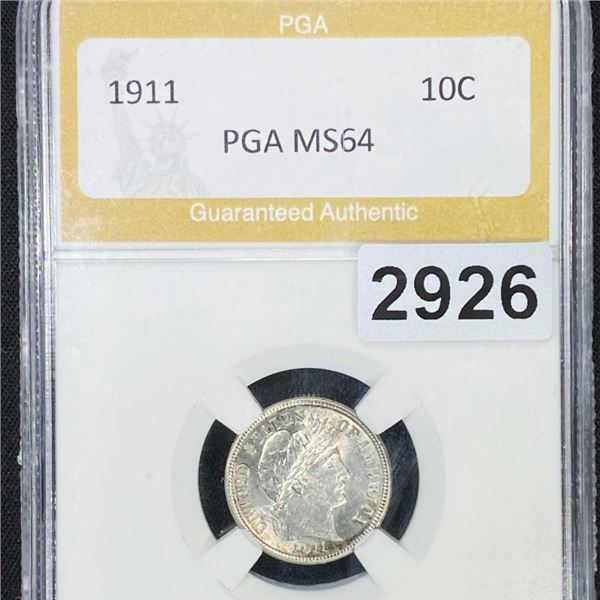 1911 Barber Dime PGA - MS64