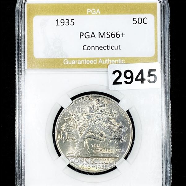 1935 Connecticut Half Dollar PGA - MS66+