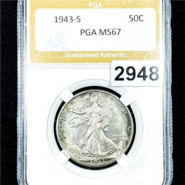 1942-S Walking Liberty Half Dollar PGA - MS67