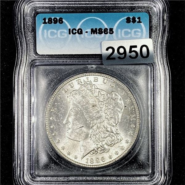 1896 Morgan Silver Dollar ICG - MS65