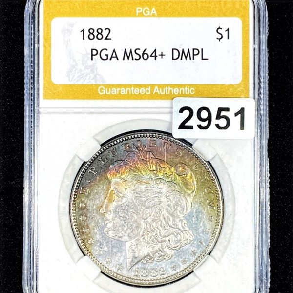 1882 Morgan Silver Dollar PGA - MS64+ DMPL