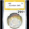 Image 1 : 1882 Morgan Silver Dollar PGA - MS64+ DMPL