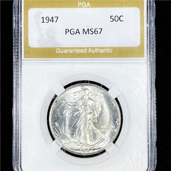1947 Walking Liberty Half Dollar PGA - MS67