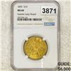 Image 1 : 1855 $10 Rare Gold Coin NGC MS60