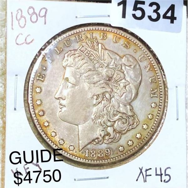 1889-CC Morgan Silver Dollar LIGHT CIRC