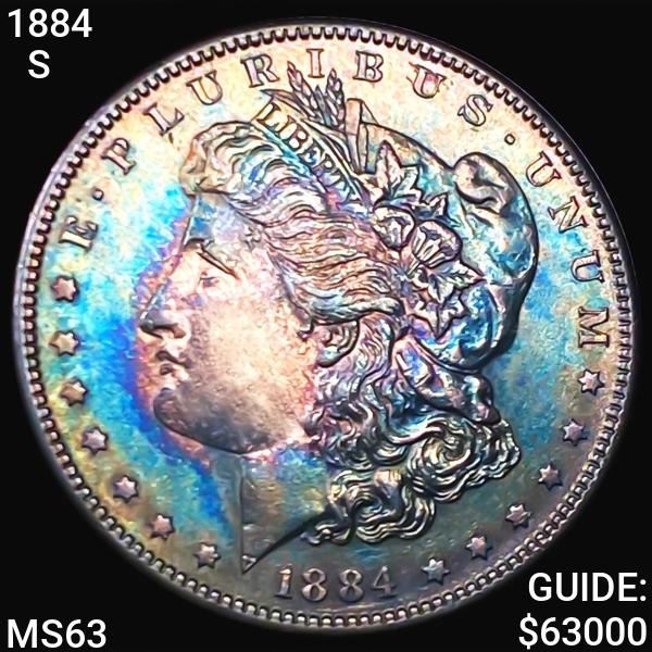 1884-S Morgan Silver Dollar CHOICE BU