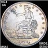 Image 1 : 1874-CC Trade Silver Dollar UNCIRCULATED