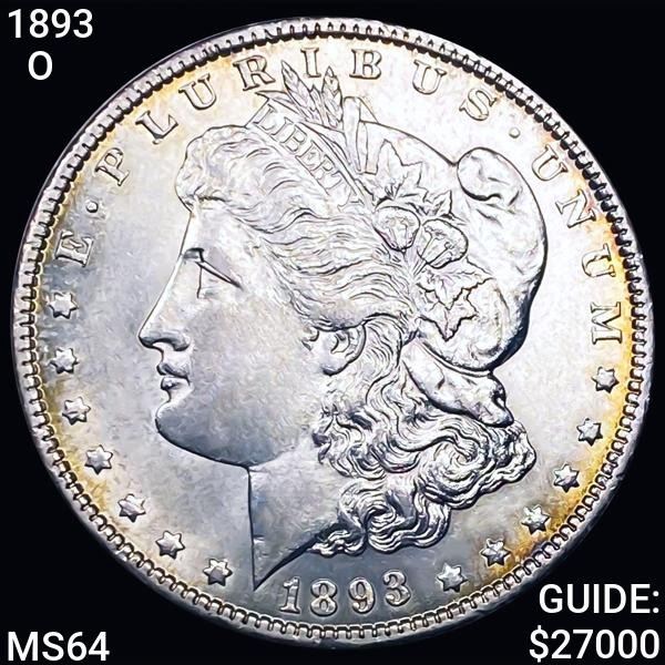 1893-O Morgan Silver Dollar CHOICE BU