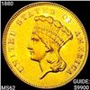 Image 1 : 1880 $3 Gold Piece UNCIRCULATED