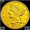 Image 1 : 1853 $5 Gold Half Eagle HIGH GRADE