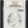 Image 1 : 1884-CC Morgan Silver Dollar NGC - MS63