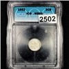 Image 1 : 1852 Silver Three Cent ICG - MS65