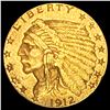 Image 1 : 1912 $2.50 Gold Quarter Eagle CLOSELY