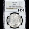 Image 1 : 1884-CC Morgan Silver Dollar NGC - MS63