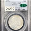 Image 1 : 1936 Robinson Half Dollar PCGS - MS65 CAC
