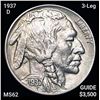 Image 1 : 1937-D 3-Leg Buffalo Nickel UNCIRCULATED