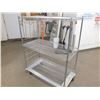 Image 1 : Stainless Steel Storage Rack On Wheels