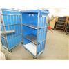 Image 1 : Blue Storage Cart On Wheels
