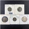 Image 1 : 5 Misc French Coins UNCIRCULATED