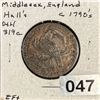 Image 1 : 1790's Middlesex, England Coin UNCIRCULATED