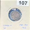Image 1 : 1763 Great Britain George III 3 Pence CLOSELY