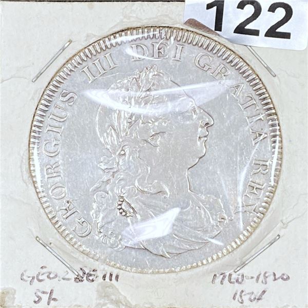 1804 Great Britain George III 5 Shillings NEARLY