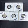 Image 2 : Misc Foreign Coins, x5 LIGHTLY CIRCULATED