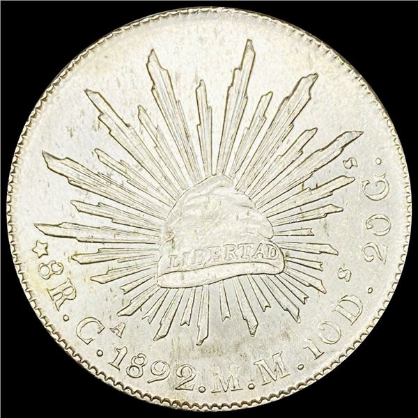 1892 Mexico 8 Reales UNCIRCULATED