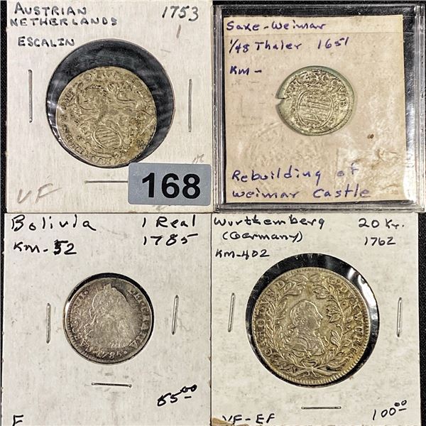 Misc Ancient Coins, x4 LIGHTLY CIRCULATED