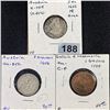 Image 1 : Misc Middle Age Coins, x3 LIGHTLY CIRCULATED