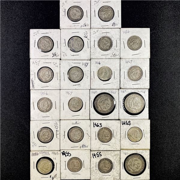 Misc Netherlands Coins, x22 NEARLY UNCIRCULATED